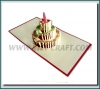Pop up 3D birthday greeting card